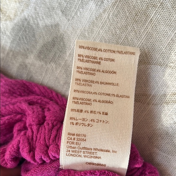 Free People Pink Ombré Ruffled Ruched Blouse Crop Top - Picture 8 of 13